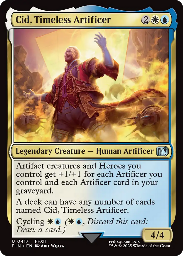 Cid, Timeless Artificer (417) [FINAL FANTASY] - Deck Out Gaming