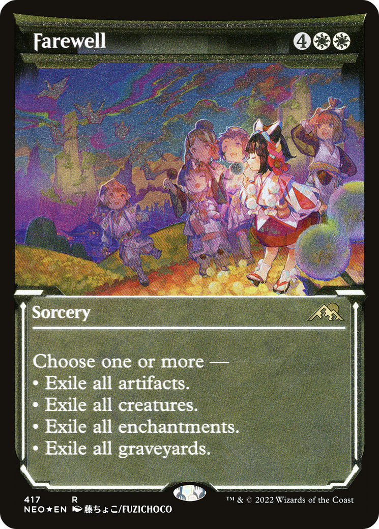 Farewell (417) [Kamigawa: Neon Dynasty] etched - Deck Out Gaming
