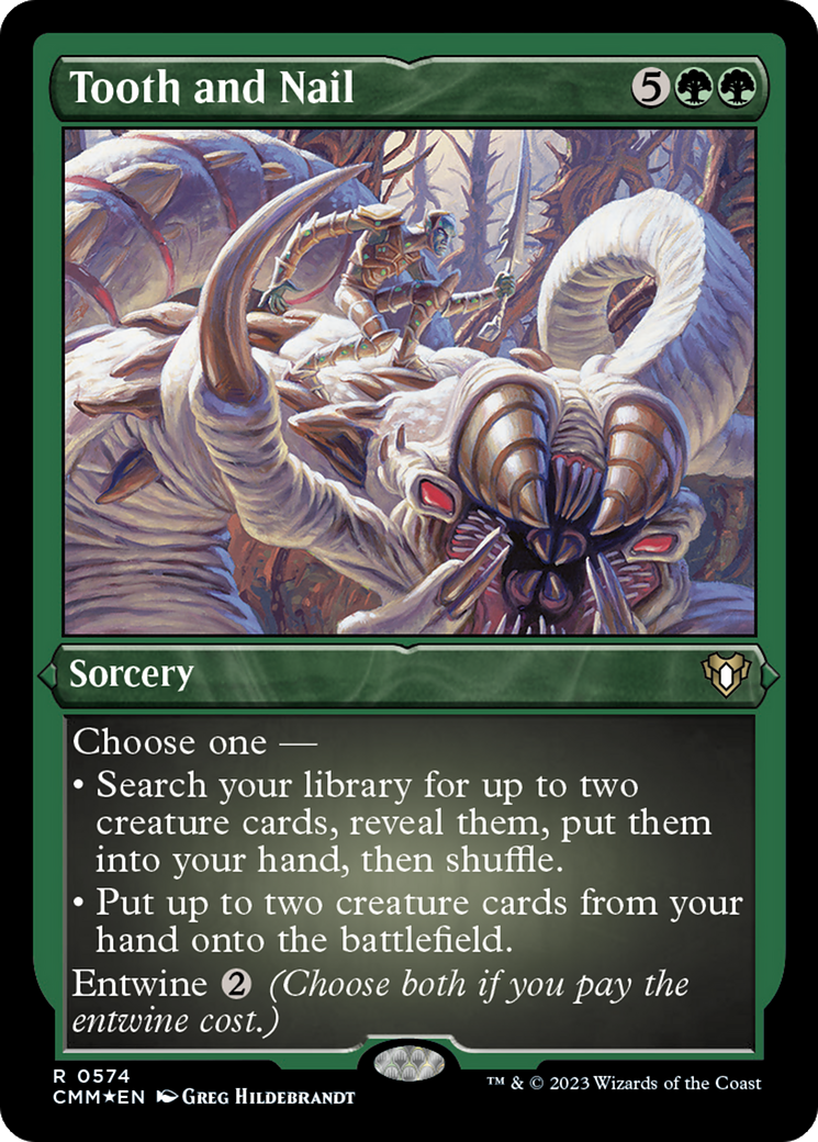 Tooth and Nail (574) [Commander Masters] etched - Deck Out Gaming