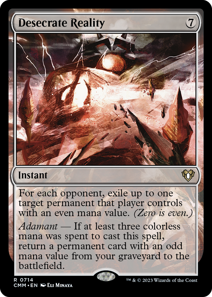 Desecrate Reality (714) [Commander Masters] - Deck Out Gaming