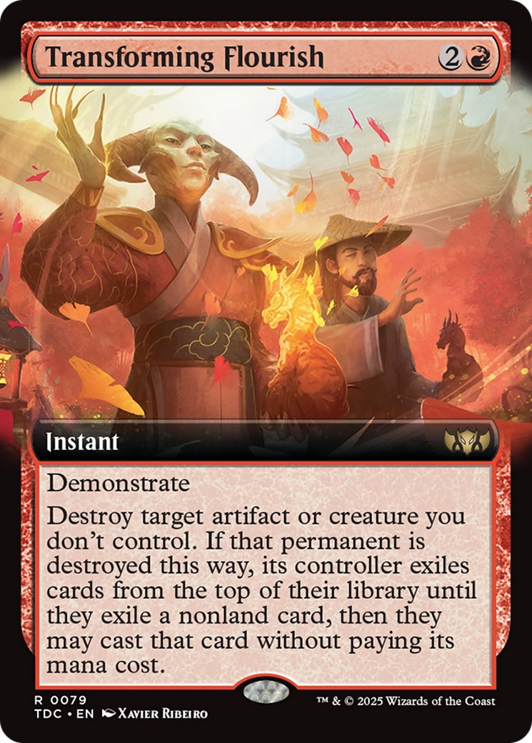 Transforming Flourish (Extended Art) (79) [Commander: Tarkir: Dragonstorm] - Deck Out Gaming