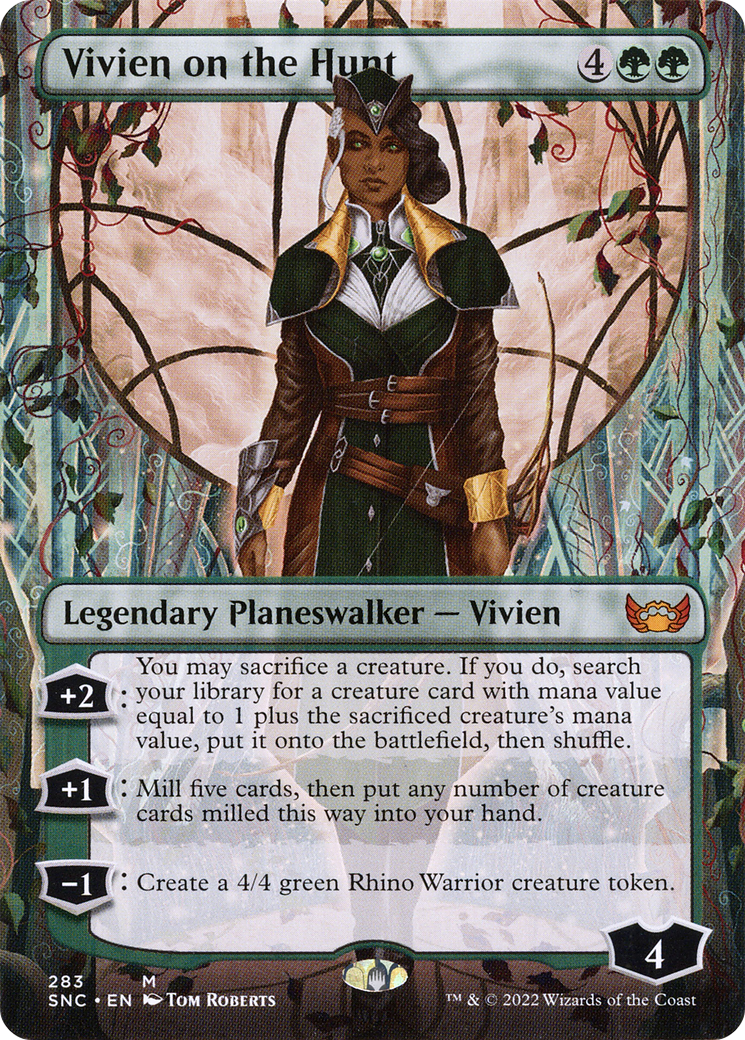 Vivien on the Hunt (Borderless) (283) [Streets of New Capenna] foil - Deck Out Gaming