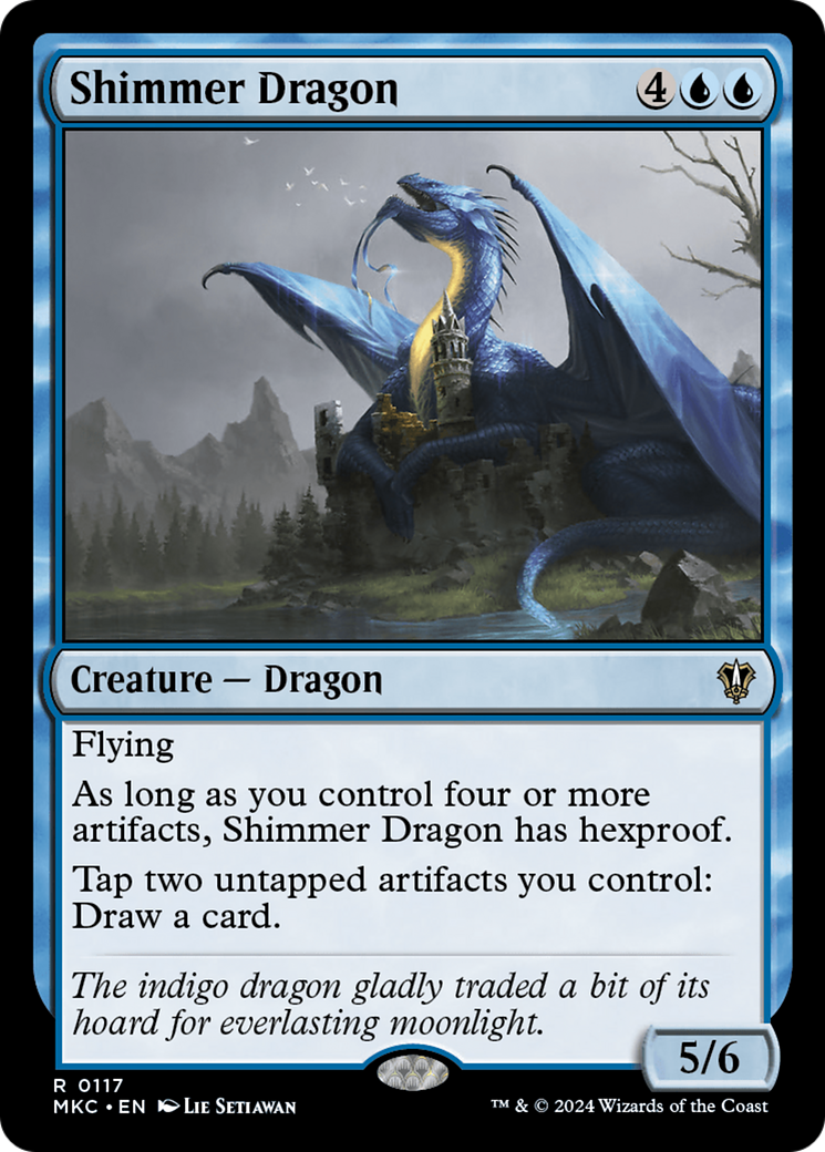 Shimmer Dragon (117) [Murders at Karlov Manor Commander] - Deck Out Gaming