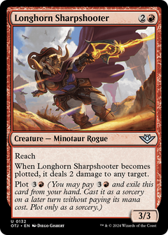 Longhorn Sharpshooter (132) [Outlaws of Thunder Junction] foil - Deck Out Gaming