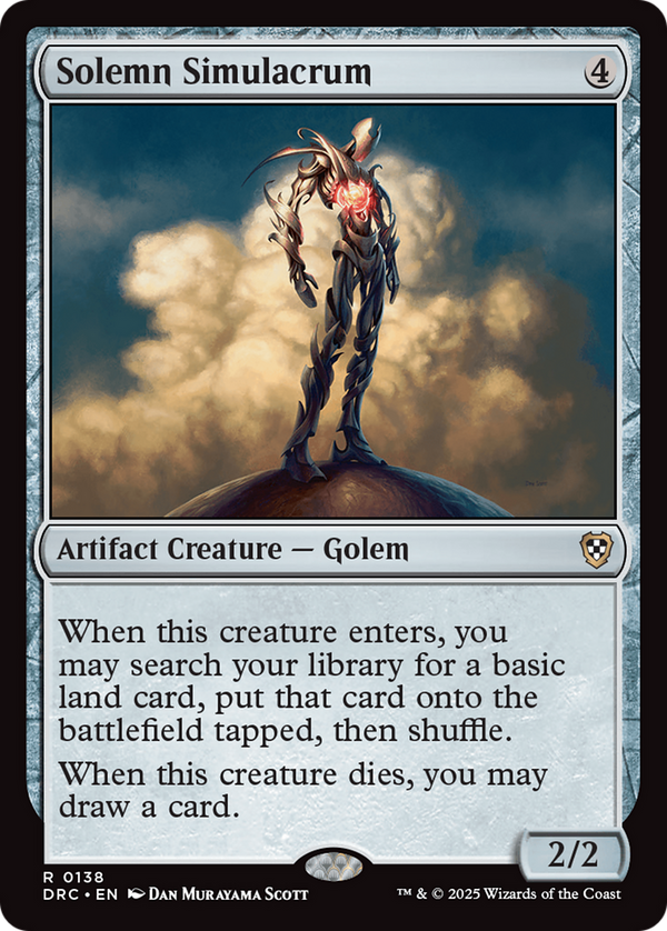 Solemn Simulacrum (138) [Commander: Aetherdrift] - Deck Out Gaming