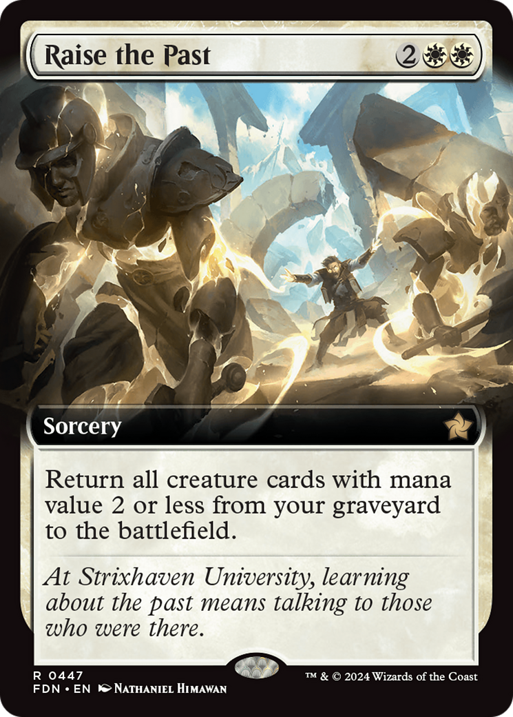 Raise the Past (Extended Art) (447) [Foundations] - Deck Out Gaming