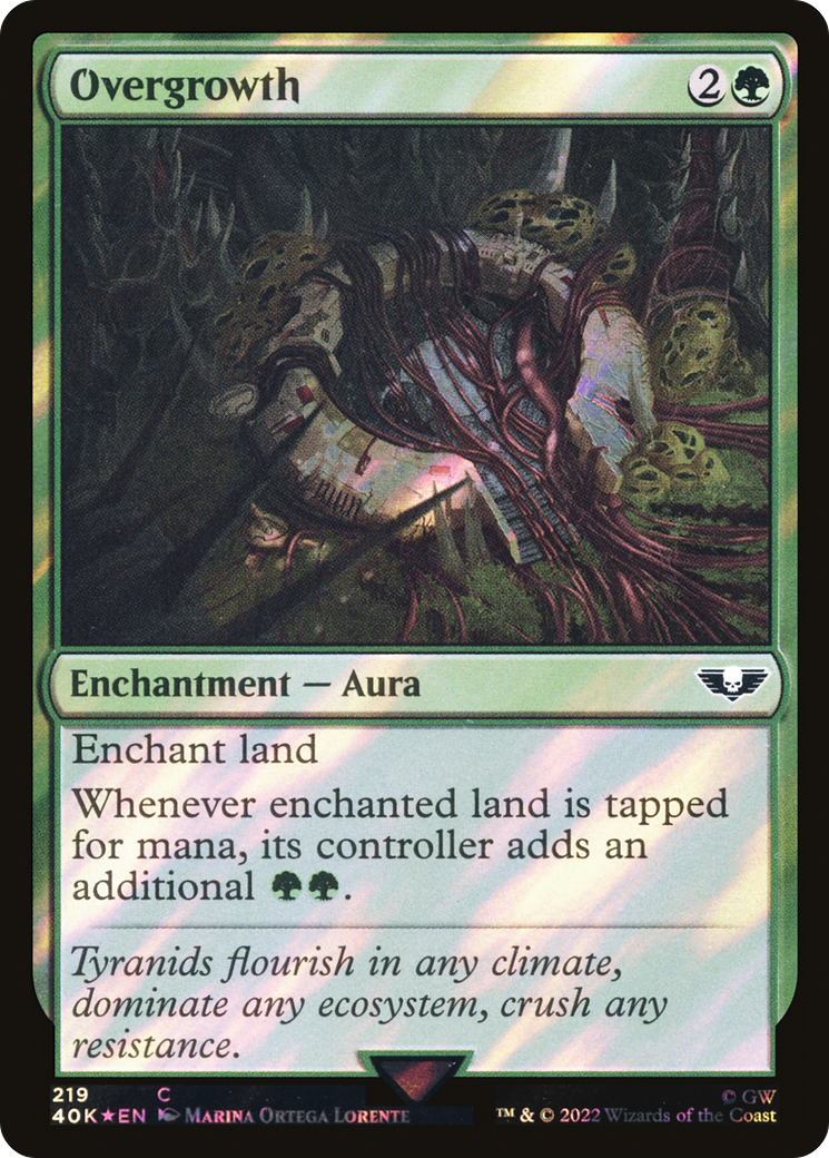 Overgrowth (Surge Foil) (219) [Warhammer 40,000 Commander] foil - Deck Out Gaming