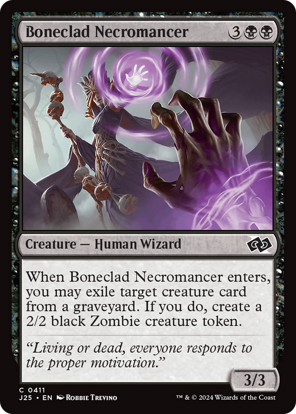 Boneclad Necromancer (411) [Foundations Jumpstart] - Deck Out Gaming