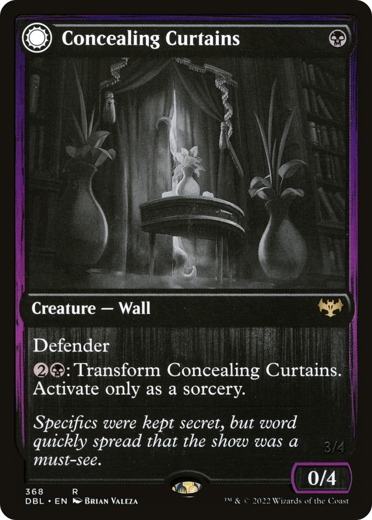 Concealing Curtains (368) [Innistrad: Double Feature] - Deck Out Gaming