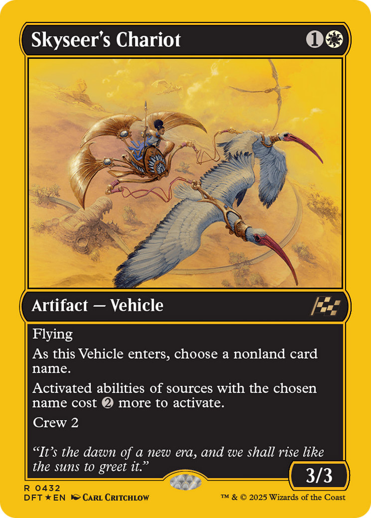 Skyseer's Chariot (First-Place Foil) (432) [Aetherdrift] foil - Deck Out Gaming