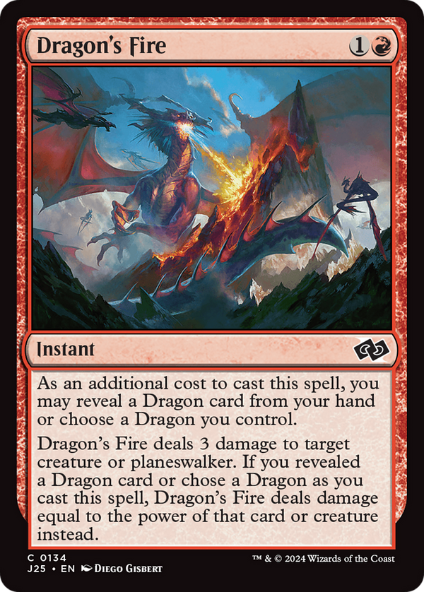 Dragon's Fire (134) [Foundations Jumpstart] - Deck Out Gaming