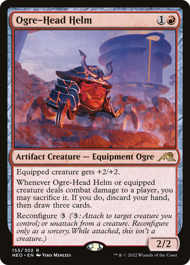 Ogre-Head Helm (155) [Kamigawa: Neon Dynasty] - Deck Out Gaming