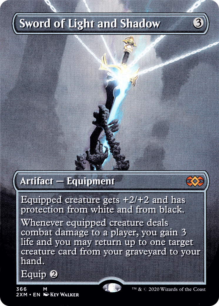 Sword of Light and Shadow (Borderless) (366) [Double Masters] - Deck Out Gaming