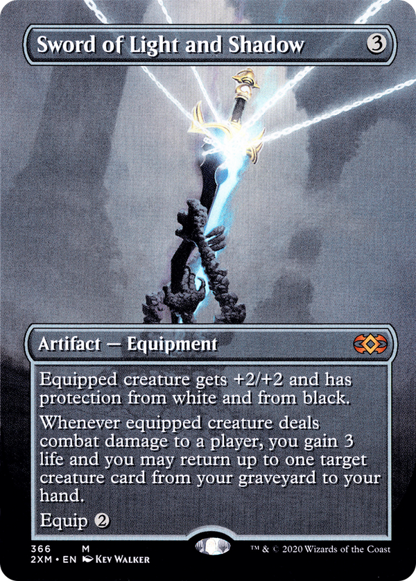 Sword of Light and Shadow (Borderless) (366) [Double Masters] foil - Deck Out Gaming