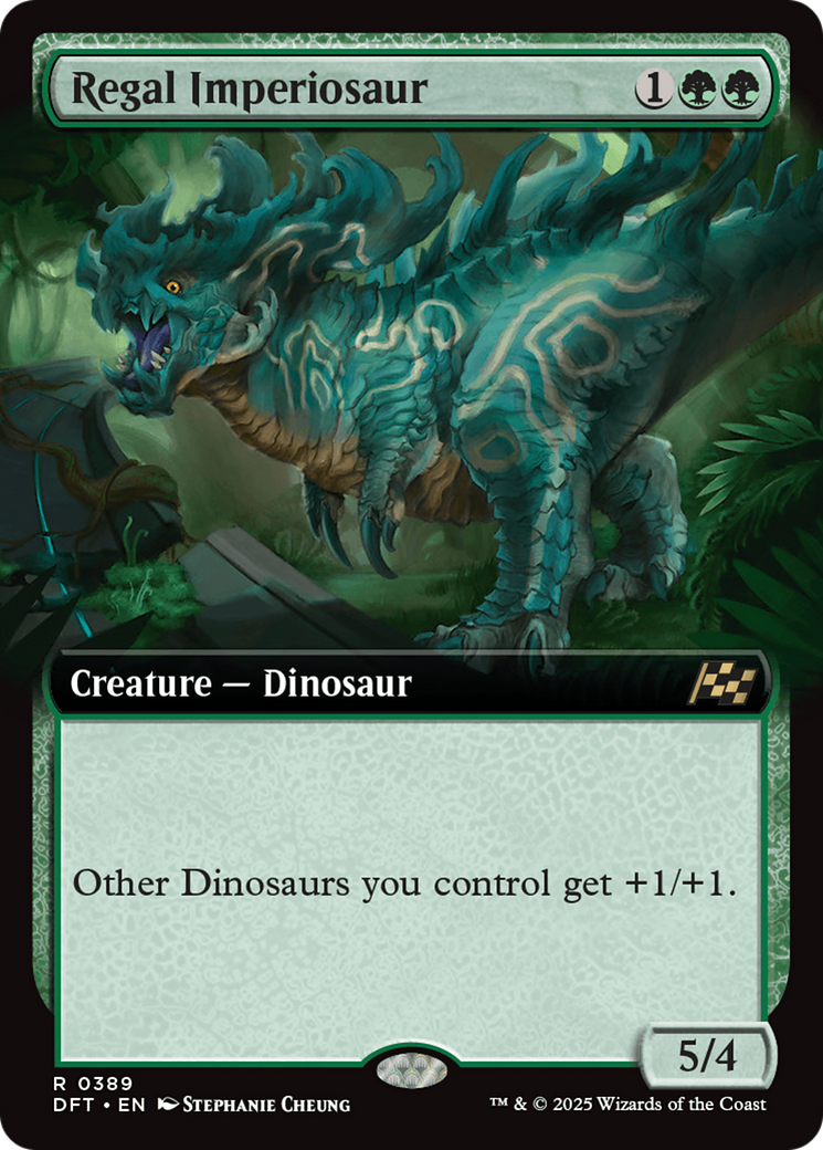 Regal Imperiosaur (Extended Art) (389) [Aetherdrift] foil - Deck Out Gaming
