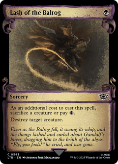 Lash of the Balrog (Showcase Scrolls) (543) [The Lord of the Rings: Tales of Middle-earth] - Deck Out Gaming