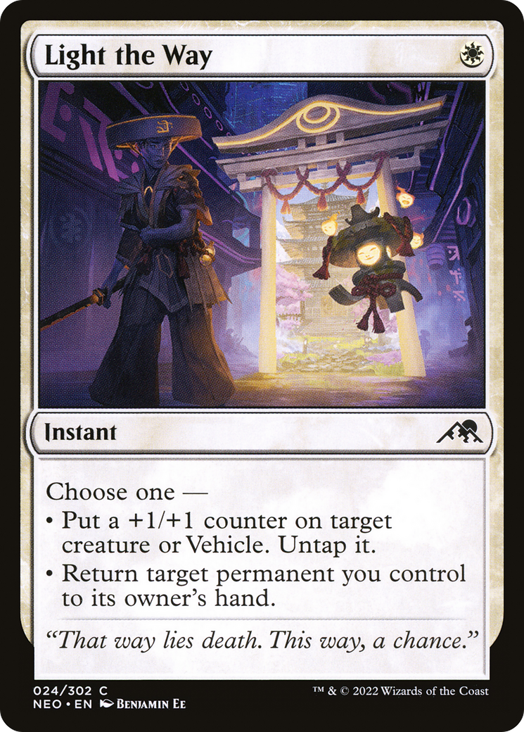 Light the Way (24) [Kamigawa: Neon Dynasty] foil - Deck Out Gaming