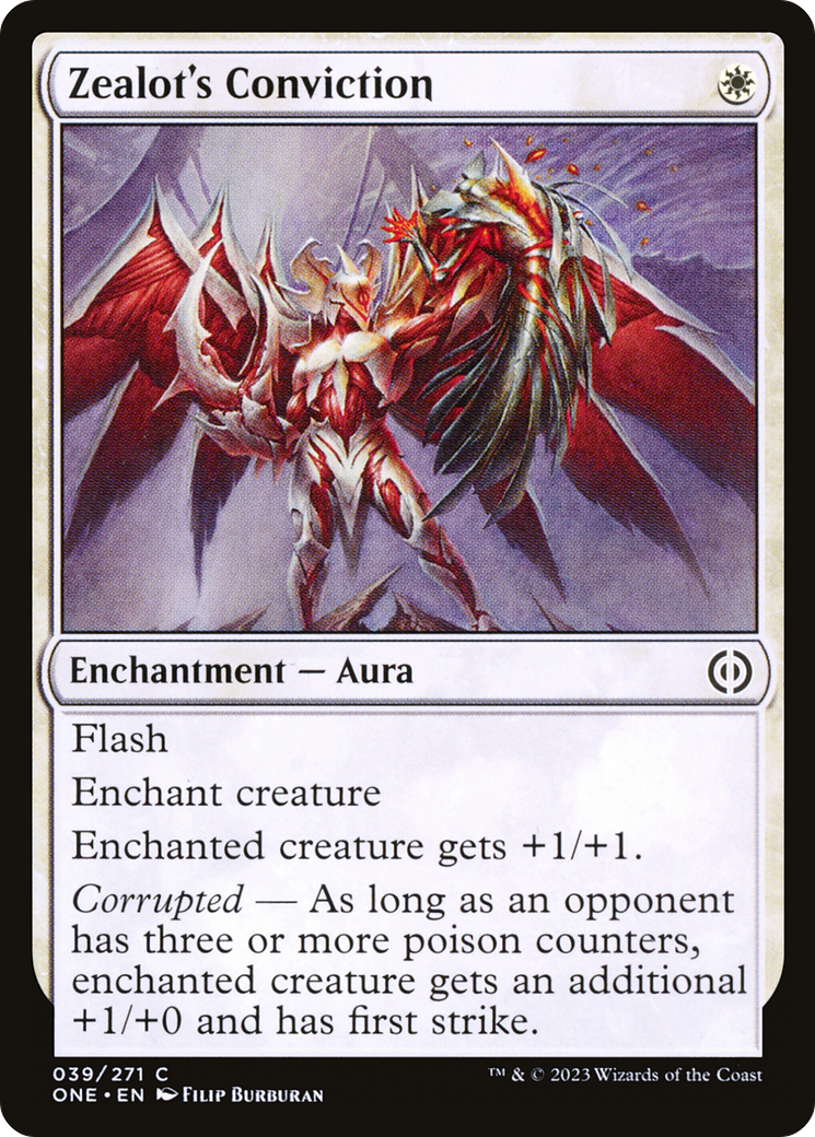 Zealot's Conviction (39) [Phyrexia: All Will Be One] foil-1