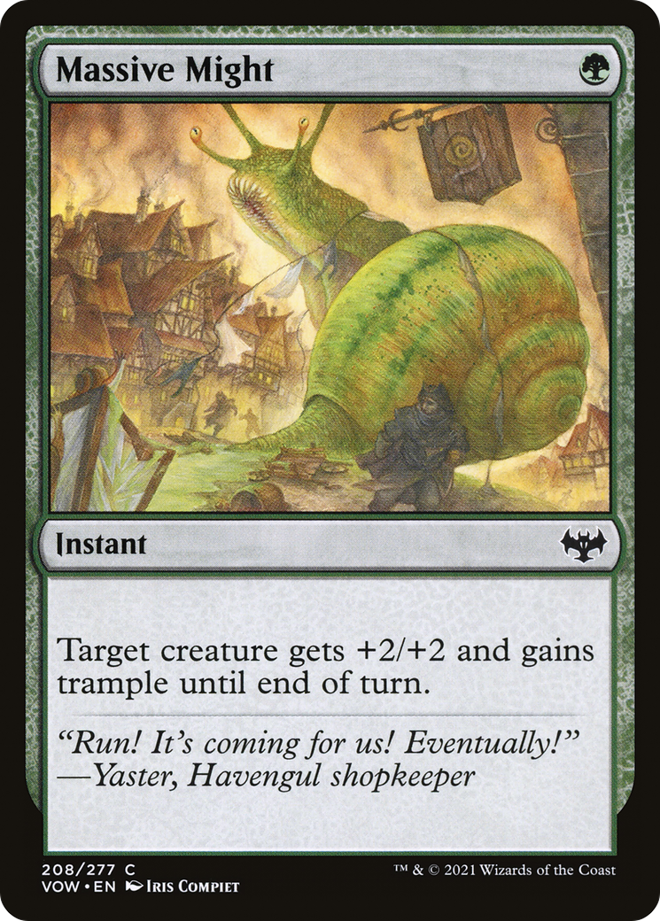 Massive Might (208) [Innistrad: Crimson Vow] foil - Deck Out Gaming