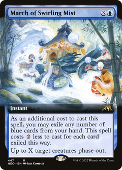 March of Swirling Mist (Extended Art) (447) [Kamigawa: Neon Dynasty] - Deck Out Gaming