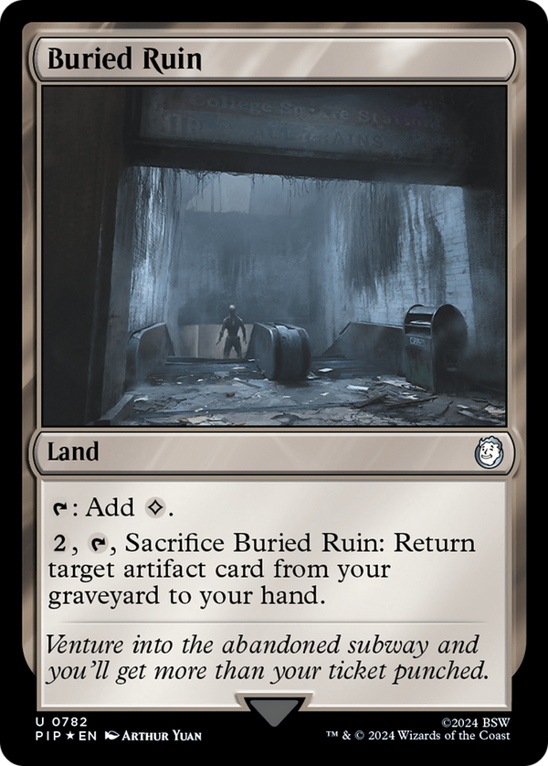 Buried Ruin (Surge Foil) (782) [Fallout] foil - Deck Out Gaming