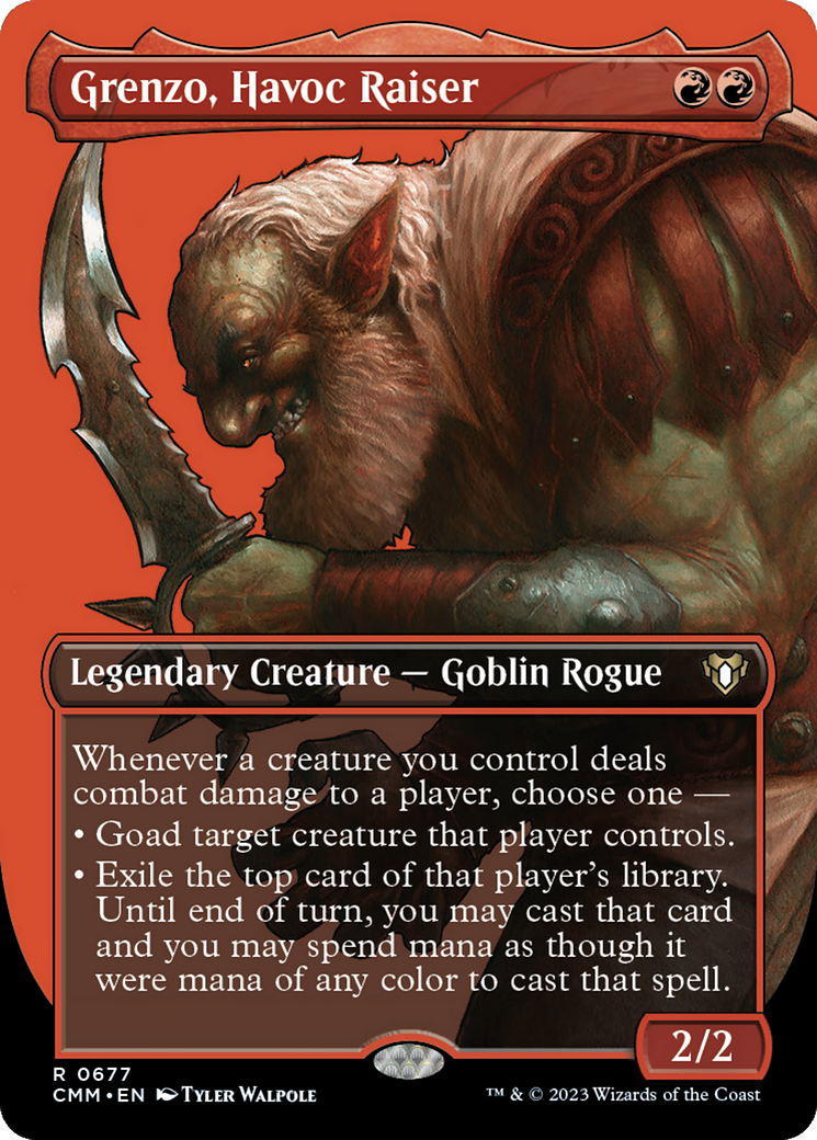 Grenzo, Havoc Raiser (Borderless) (677) [Commander Masters] foil - Deck Out Gaming
