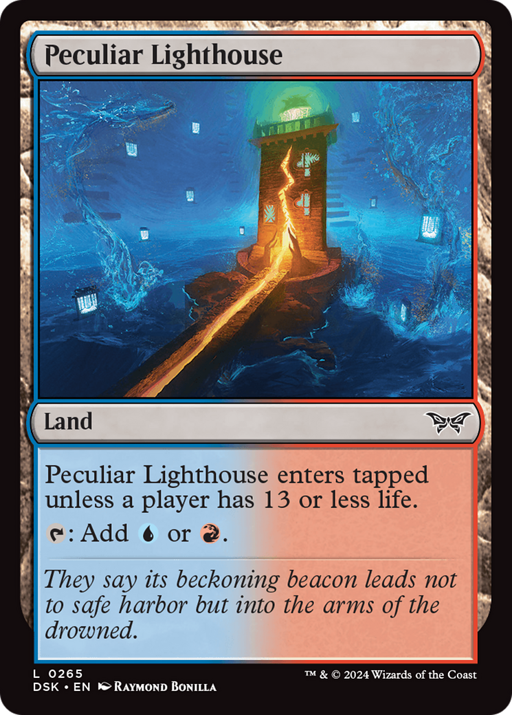 Peculiar Lighthouse (265) [Duskmourn: House of Horror] foil - Deck Out Gaming