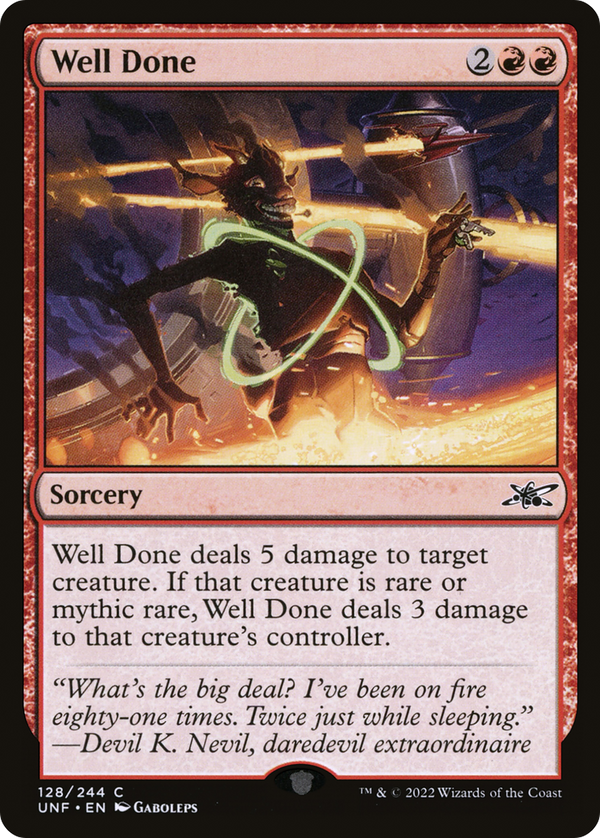 Well Done (128) [Unfinity] foil - Deck Out Gaming