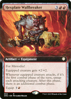 Hexplate Wallbreaker (Extended Art) (52) [Phyrexia: All Will Be One Commander] - Deck Out Gaming