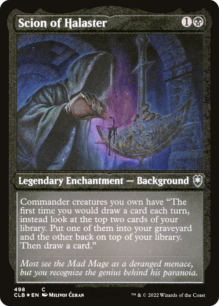Scion of Halaster (498) [Commander Legends: Battle for Baldur's Gate] etched - Deck Out Gaming