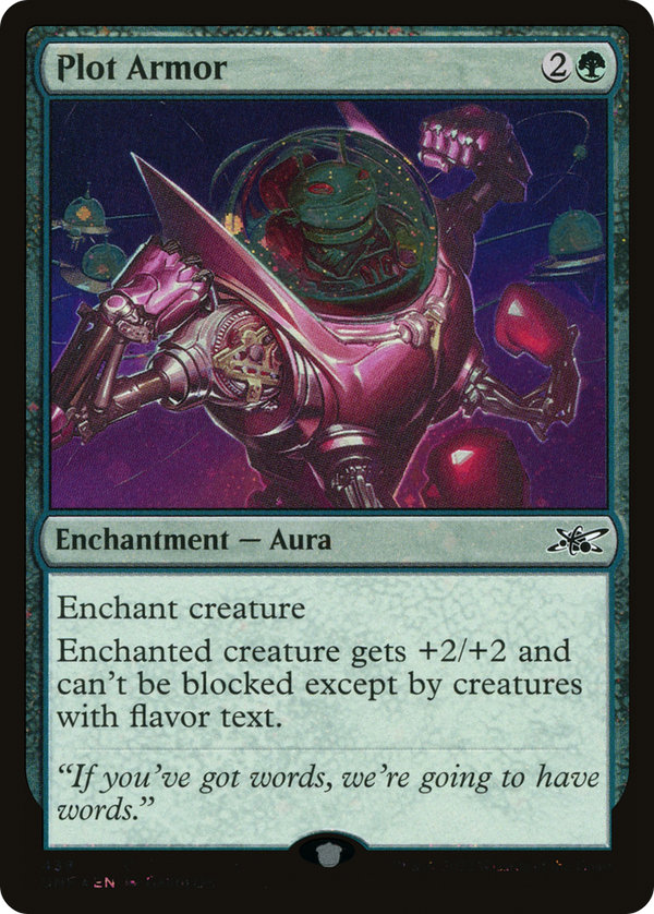 Plot Armor (Galaxy Foil) (438) [Unfinity] foil - Deck Out Gaming