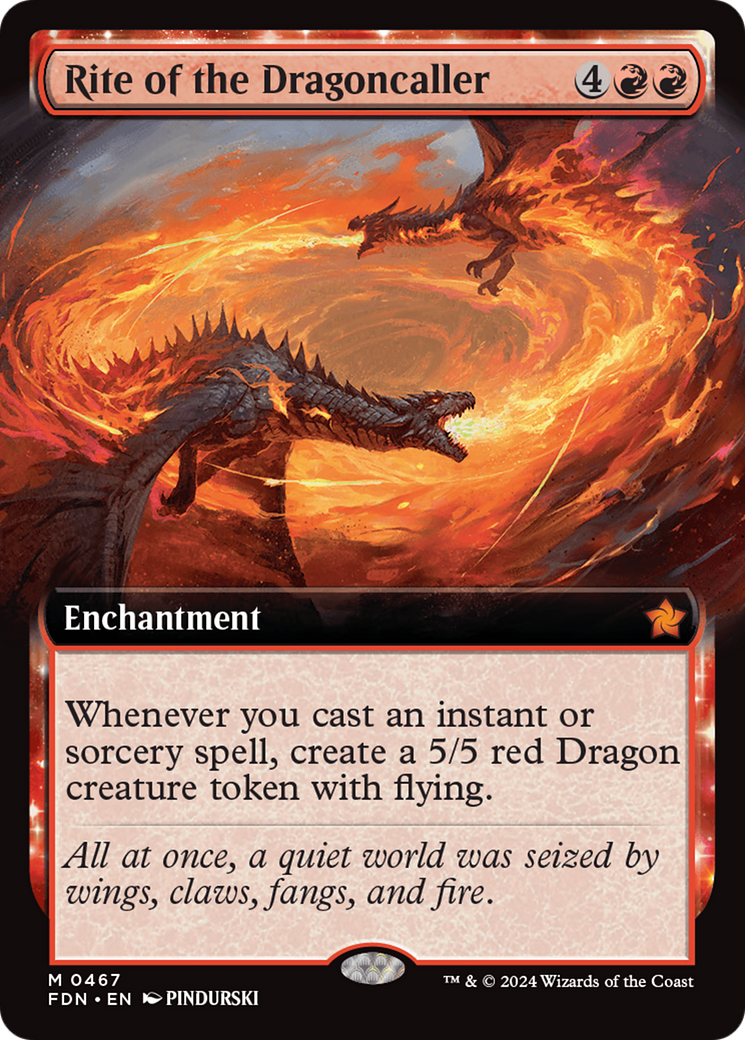 Rite of the Dragoncaller (Extended Art) (467) [Foundations] - Deck Out Gaming
