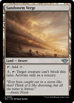 Sandstorm Verge (263) [Outlaws of Thunder Junction] foil - Deck Out Gaming