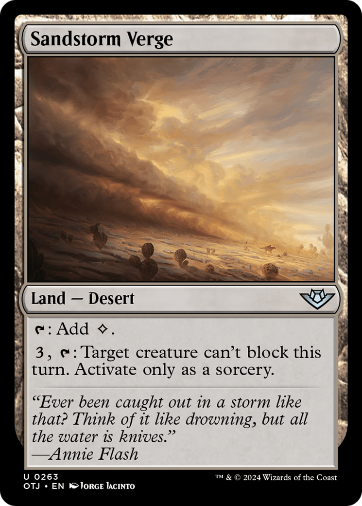 Sandstorm Verge (263) [Outlaws of Thunder Junction] foil - Deck Out Gaming