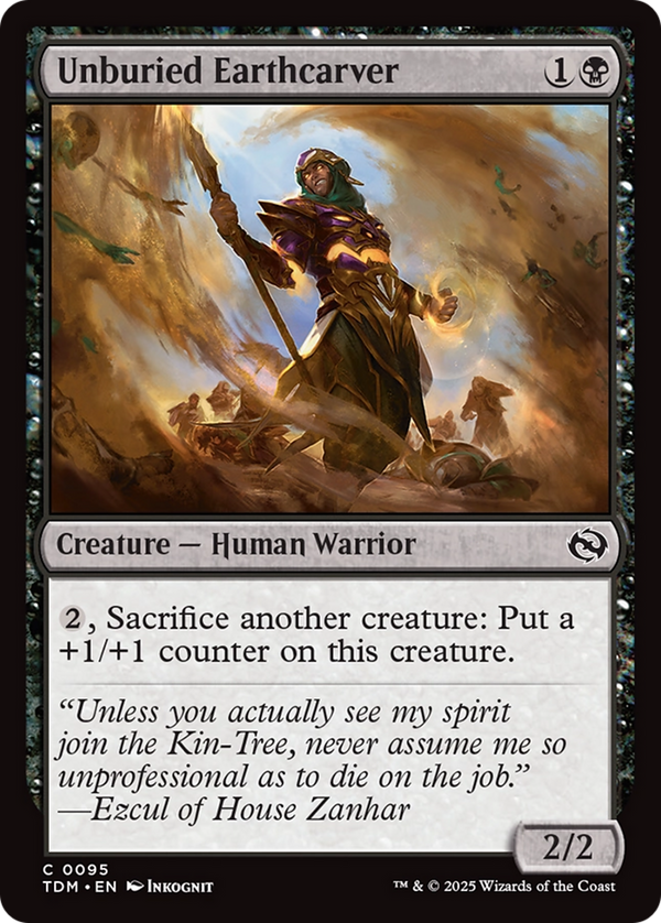 Unburied Earthcarver (95) [Tarkir: Dragonstorm] foil - Deck Out Gaming