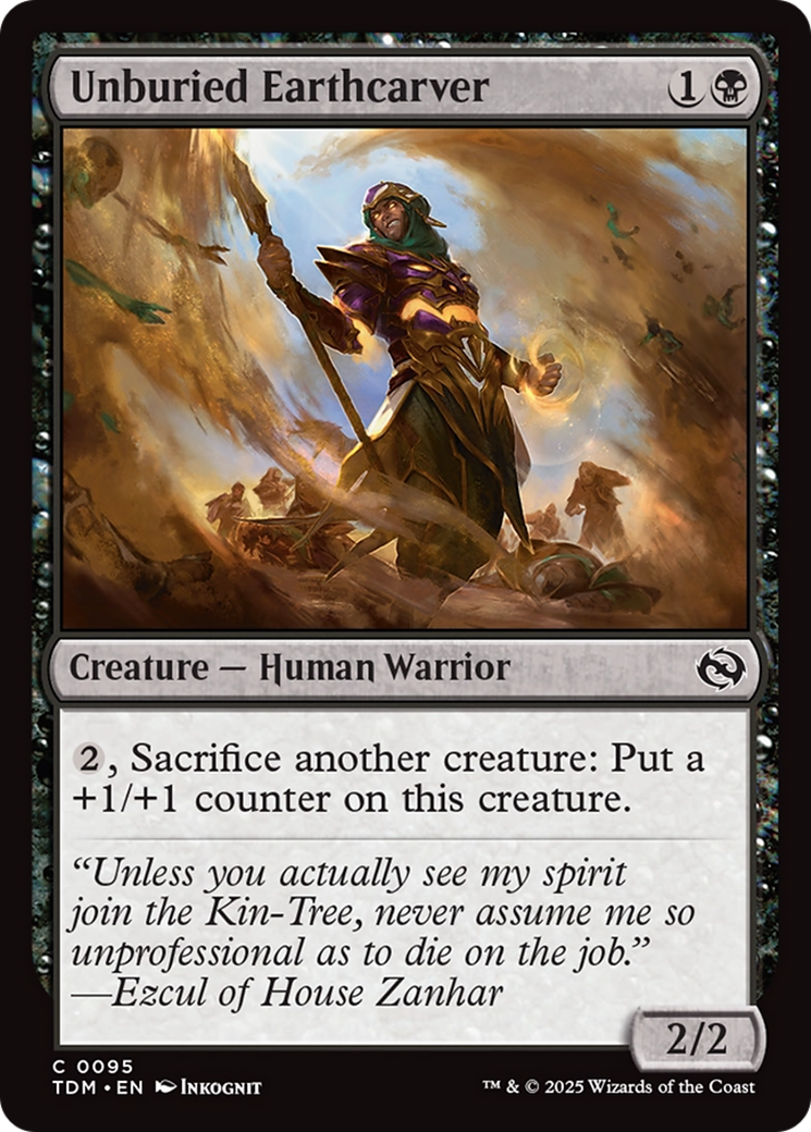 Unburied Earthcarver (95) [Tarkir: Dragonstorm] - Deck Out Gaming