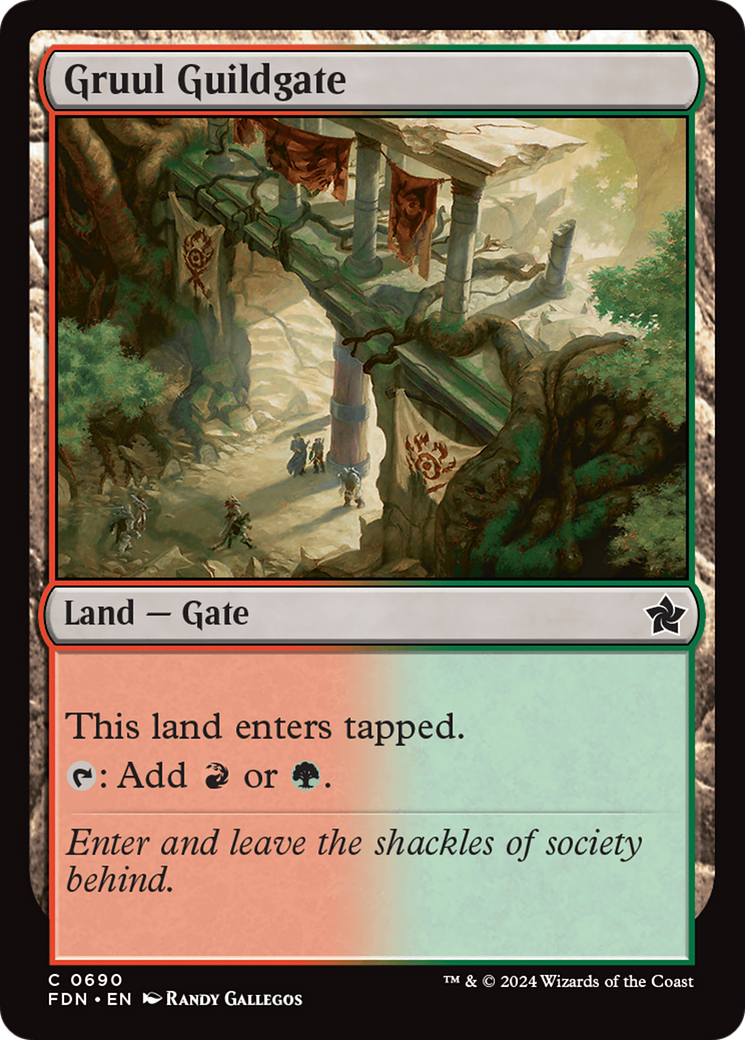 Gruul Guildgate (690) [Foundations] - Deck Out Gaming