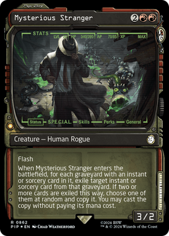 Mysterious Stranger (Showcase) (Surge Foil) (862) [Fallout] foil - Deck Out Gaming