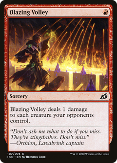 Blazing Volley (107) [Ikoria: Lair of Behemoths] - Deck Out Gaming