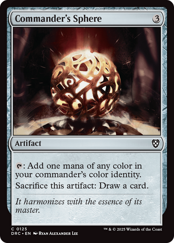Commander's Sphere (125) [Commander: Aetherdrift] - Deck Out Gaming