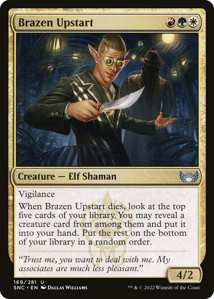 Brazen Upstart (169) [Streets of New Capenna] - Deck Out Gaming