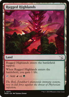 Rugged Highlands (271) [March of the Machine] foil - Deck Out Gaming