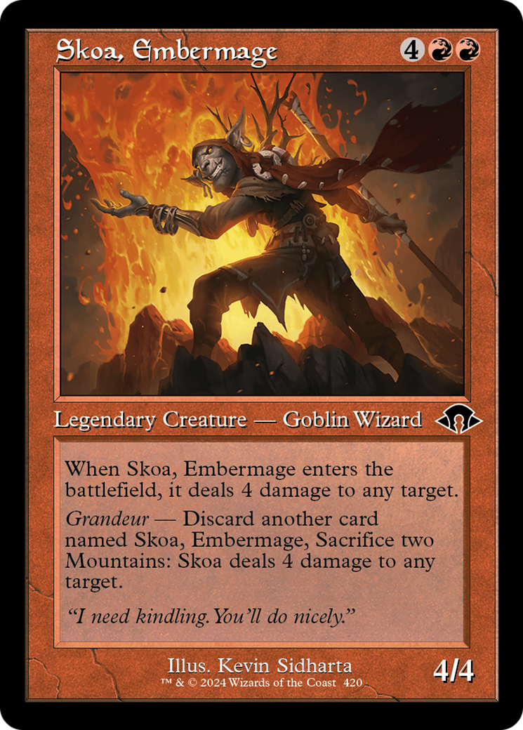 Skoa, Embermage (Retro Frame) (420) [Modern Horizons 3] - Deck Out Gaming