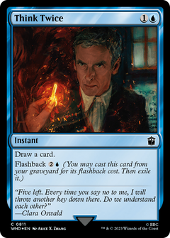Think Twice (Surge Foil) (811) [Doctor Who] foil - Deck Out Gaming