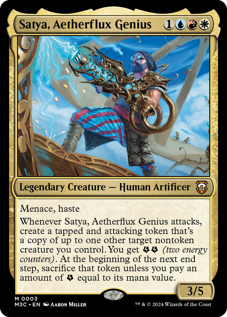 Satya, Aetherflux Genius (3) [Modern Horizons 3 Commander] foil - Deck Out Gaming