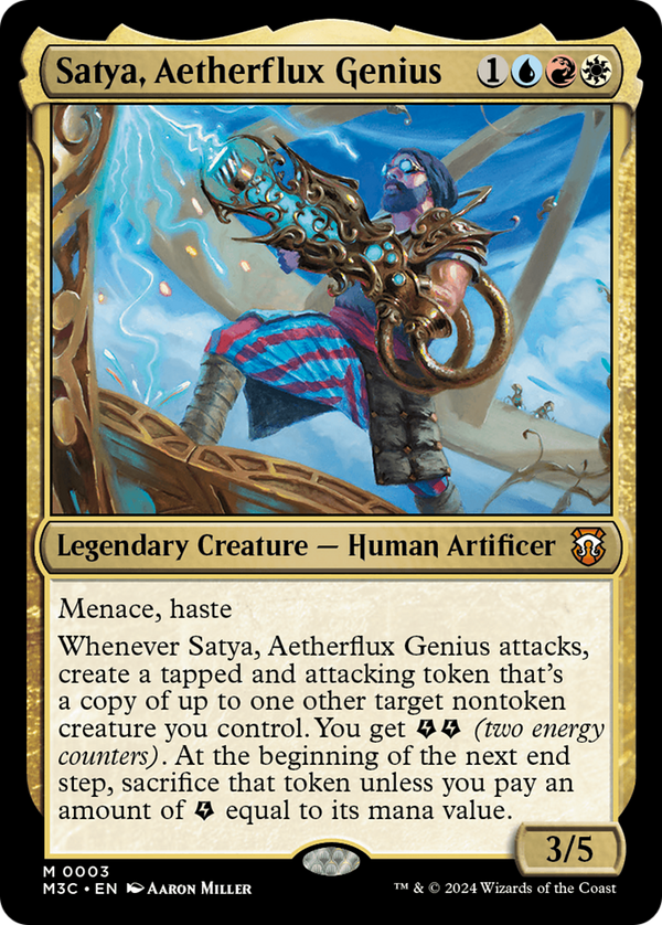 Satya, Aetherflux Genius (3) [Modern Horizons 3 Commander] - Deck Out Gaming