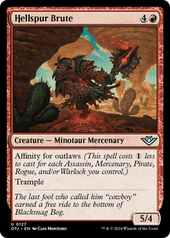 Hellspur Brute (127) [Outlaws of Thunder Junction] foil - Deck Out Gaming