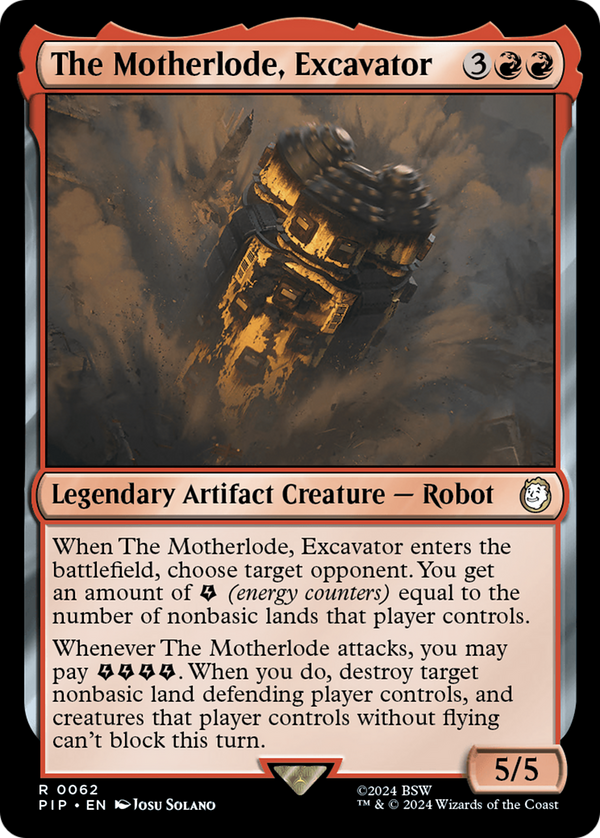 The Motherlode, Excavator (62) [Fallout] - Deck Out Gaming