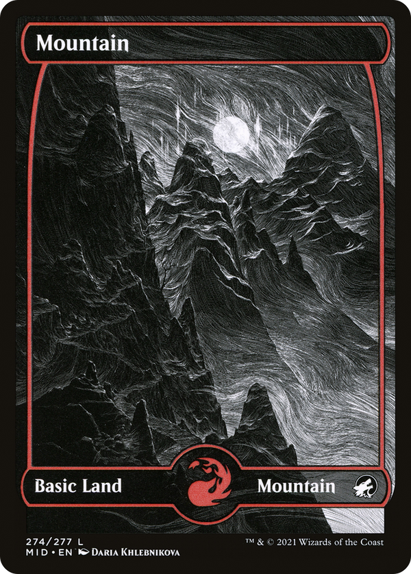 Mountain (274) [Innistrad: Midnight Hunt] foil - Deck Out Gaming
