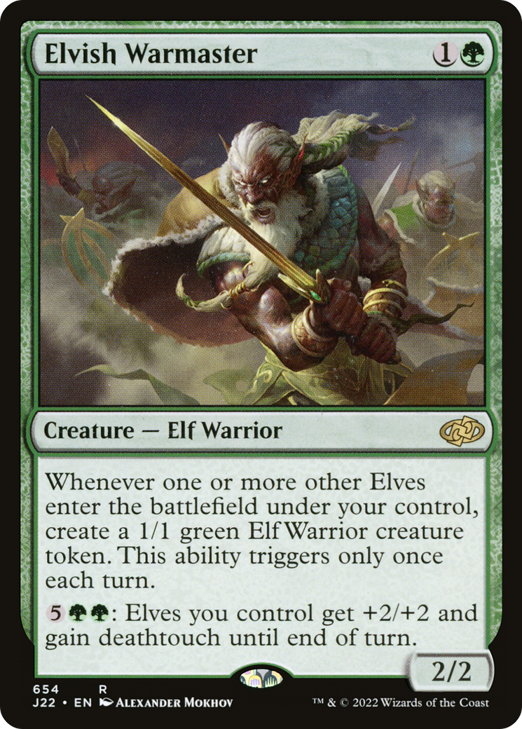 Elvish Warmaster (654) [Jumpstart 2022] - Deck Out Gaming
